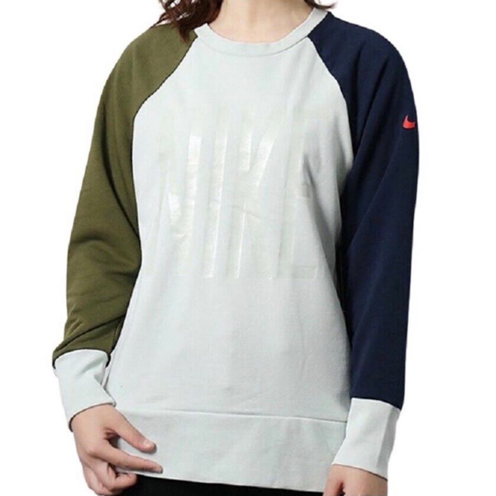 Nike Colorblock Crewneck Sweatshirt Pullover